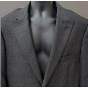 Jos A Bank Reserve Vitale Barberis Canonico 100% Wool Men's Blazer Size 46L Blue